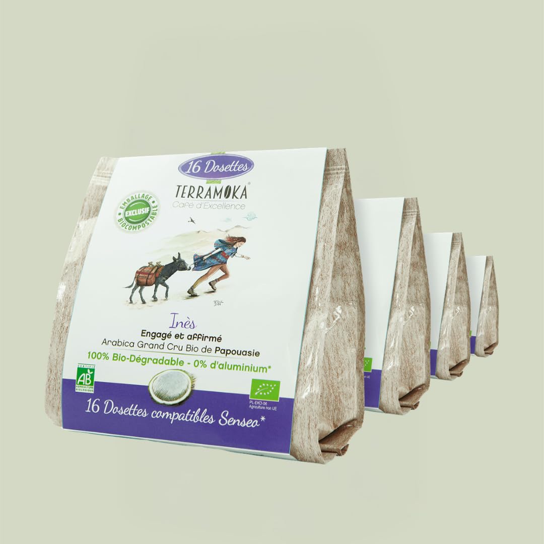 Terramoka Inès dosettes Senseo 80 bio épicé