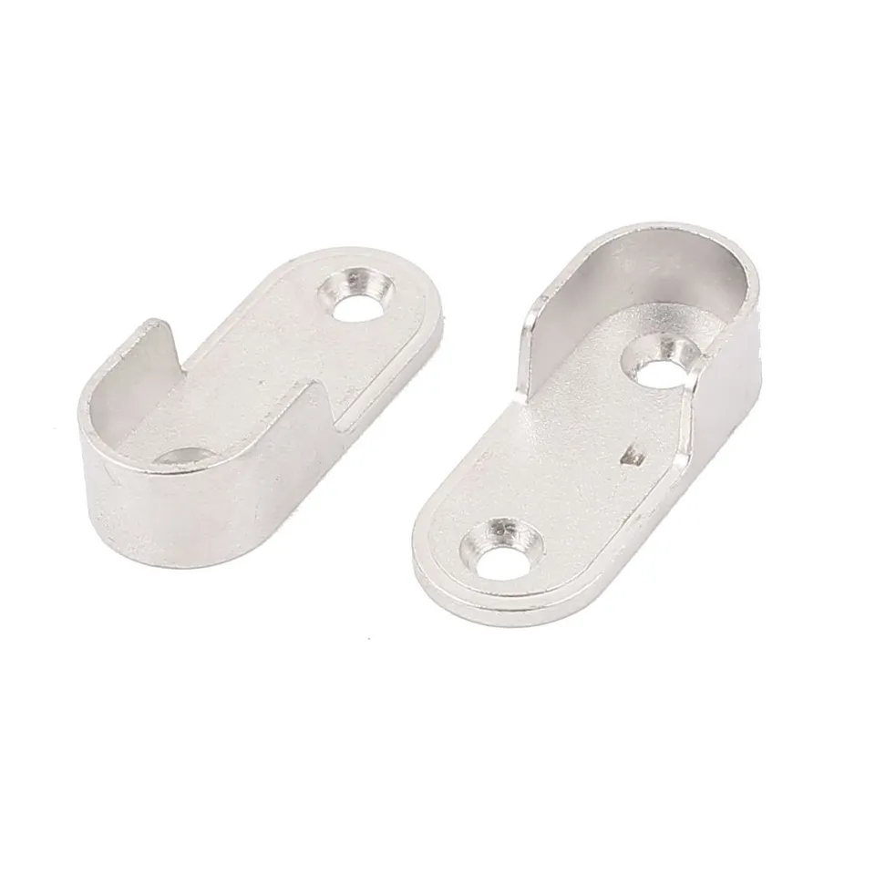 Sourcingmap Support tringle ovale argent lot de 2