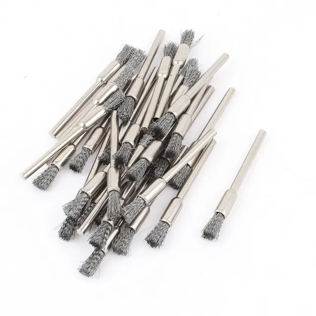 Sourcingmap Brosses Polissage Métal Tige 3mm Gris Lot 30