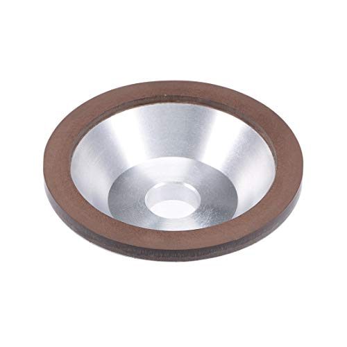 sourcing map Industrial meule boisseau diamant 100 mm grain 320