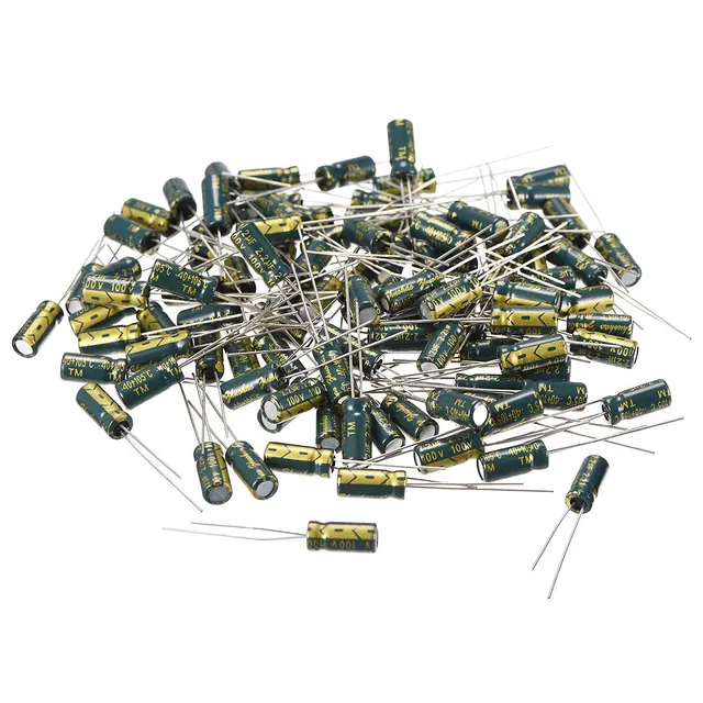 sourcing map 2.2uF 100V condensateur électrolytique 100pcs 5x11mm