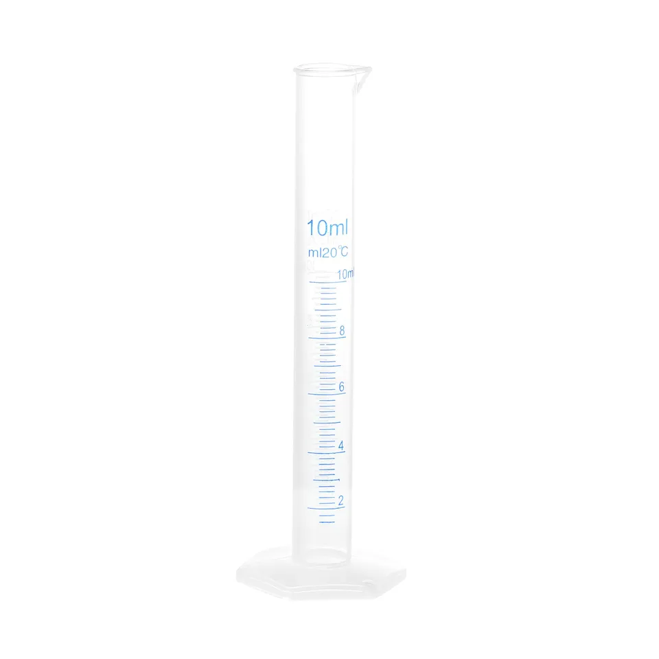 Sourcingmap 10ml cylindre gradué plastique éprouvette labo