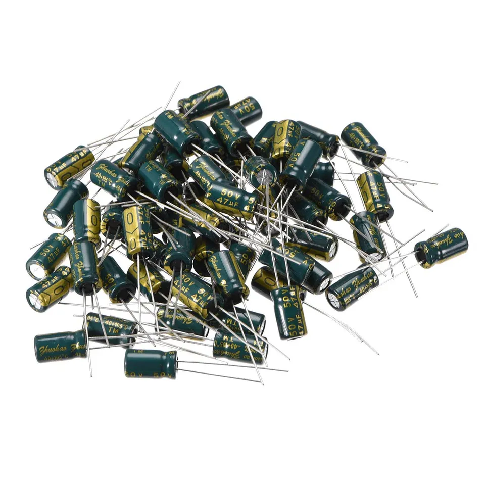 Sourcing Map Condensateur alu faible ESR 47uF 50V lot 50