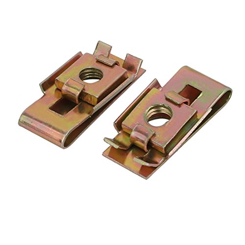 Sourcingmap Automotive écrou U M5 fer zingué 20 pcs