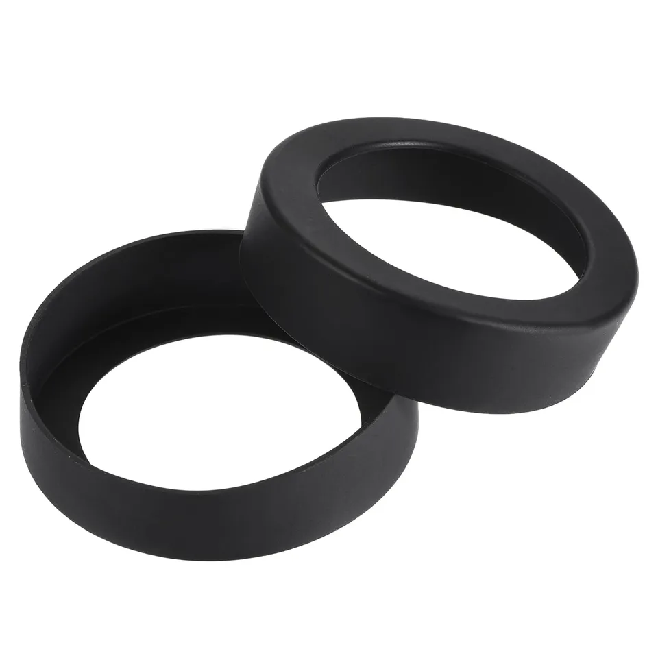 Sourcing Map Protège-bouteille silicone noir 67mm lot 4