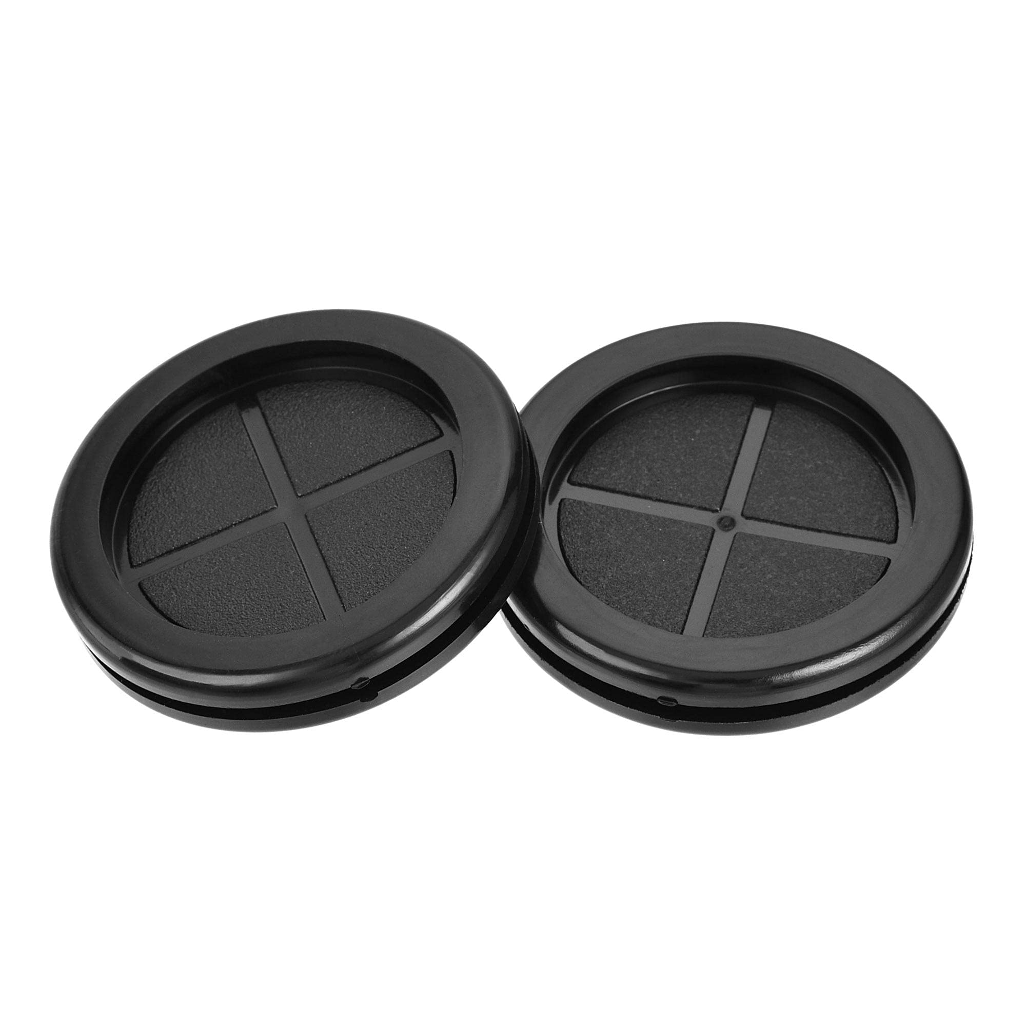 sourcing map 50mm passe-fil caoutchouc rond noir lot 4