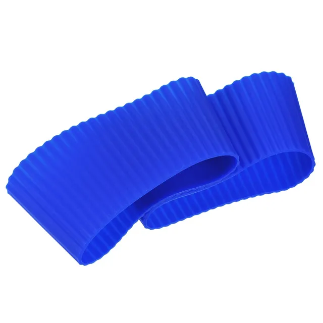 Sourcing Map Home & Garden manchon tasse silicone bleu lot 2