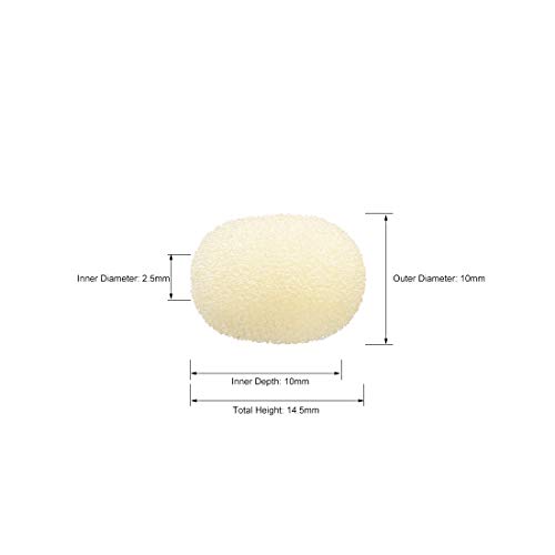 Sourcing Map Electronics bonnette micro mousse noir 20 pièces