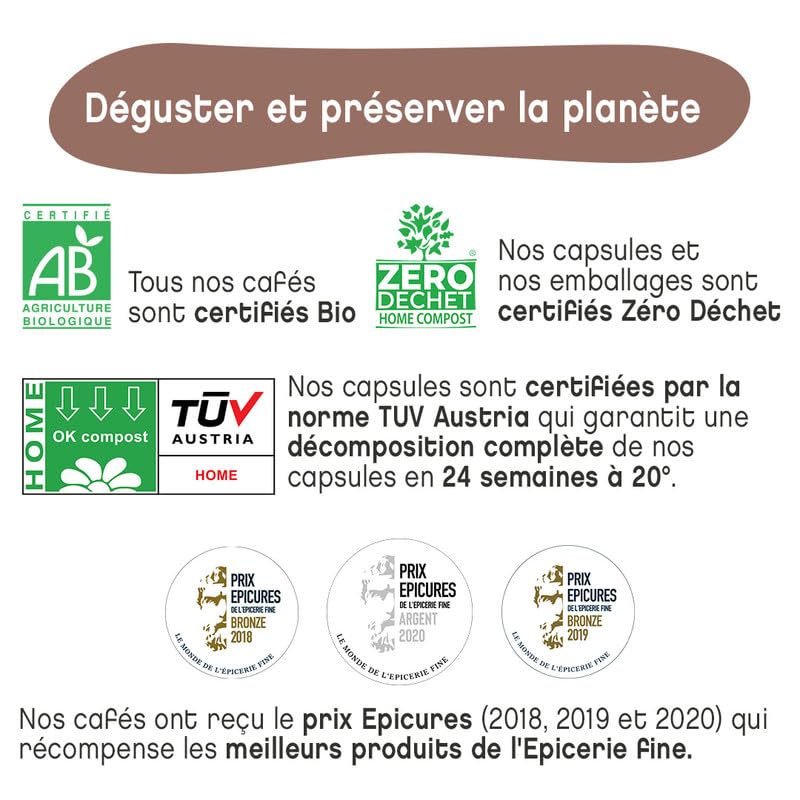 Terramoka Monsieur Albert capsules café Pérou bio 60 fruité