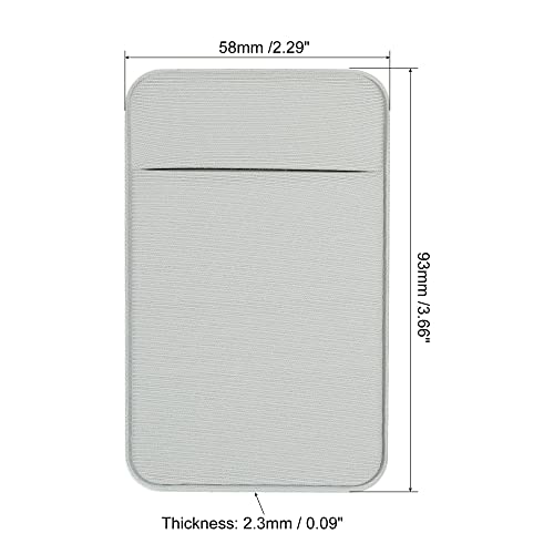 Sourcing Map Electronics porte-carte téléphone extensible gris lot 3