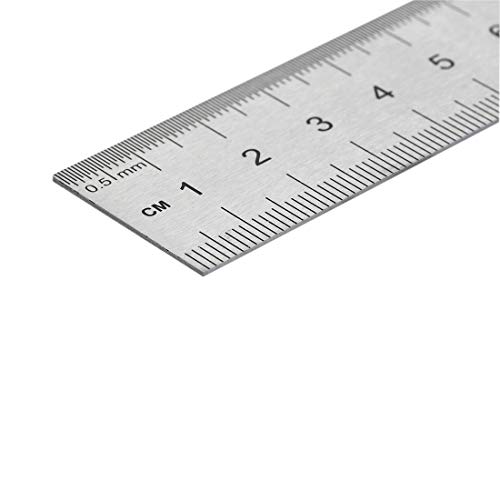 SOURCINGMAP Règle inox 15cm graduée trou suspension lot 5