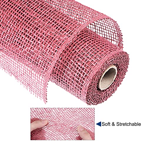 Sourcingmap Home & Garden ruban toile de jute rose 25,4 cm x 4,57 m