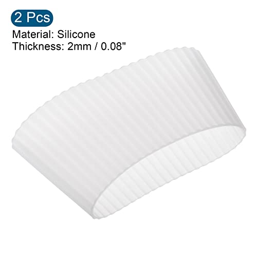 sourcingmap Housse Tasse Silicone Translucide Lot 2 Antichoc