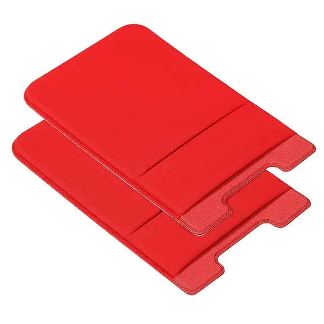 Sourcing Map Porte-Carte Téléphone Spandex 2 Pièces Rouge
