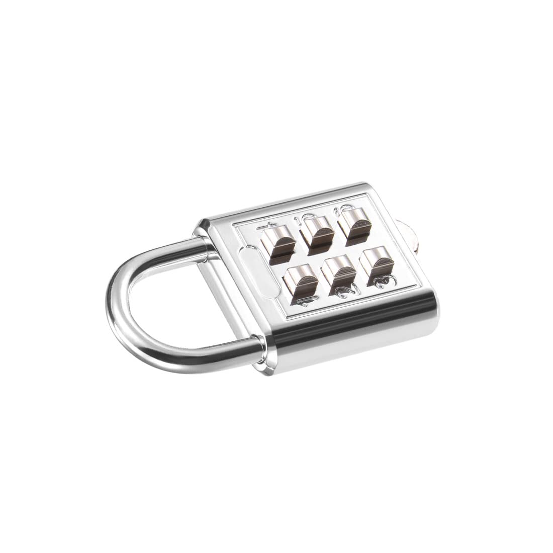 Sourcing Map Cadenas à code 3 chiffres argent anse 4mm