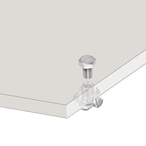 Sourcingmap Home Écrou Griffe M3 4 Dents Acier Lot 60