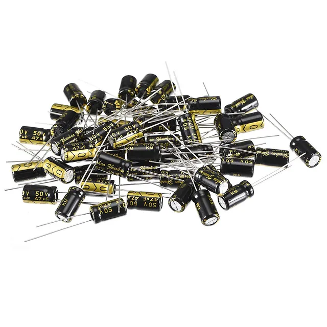 Sourcingmap 47uF 50V condensateur électrolytique 6x11mm lot 50
