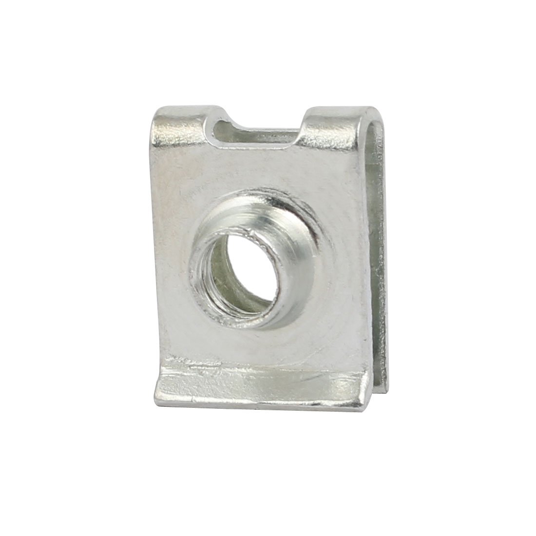 sourcingmap Écrous en U M6 acier 19x14mm lot 10 argent