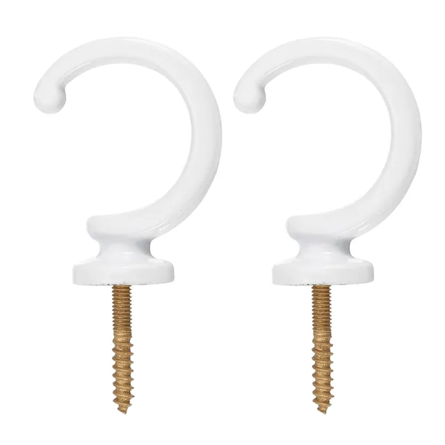 Sourcingmap Home & Garden Embrasse rideau alu blanc x2