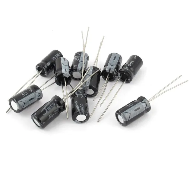 sourcing map Condensateur électrolytique 35V 100µF 10 pcs