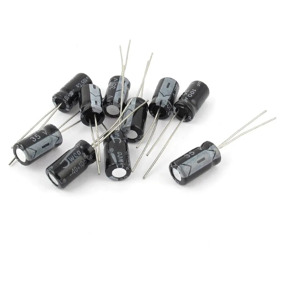 sourcing map Condensateur électrolytique 35V 100µF 10 pcs