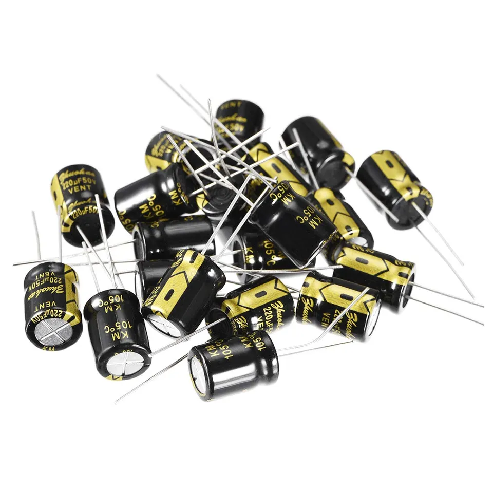 sourcing map Industrial condensateur électrolytique 220uF 50V 20pc