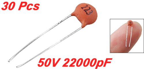 sourcing map condensateur ceramique 22nF 50V lot 30