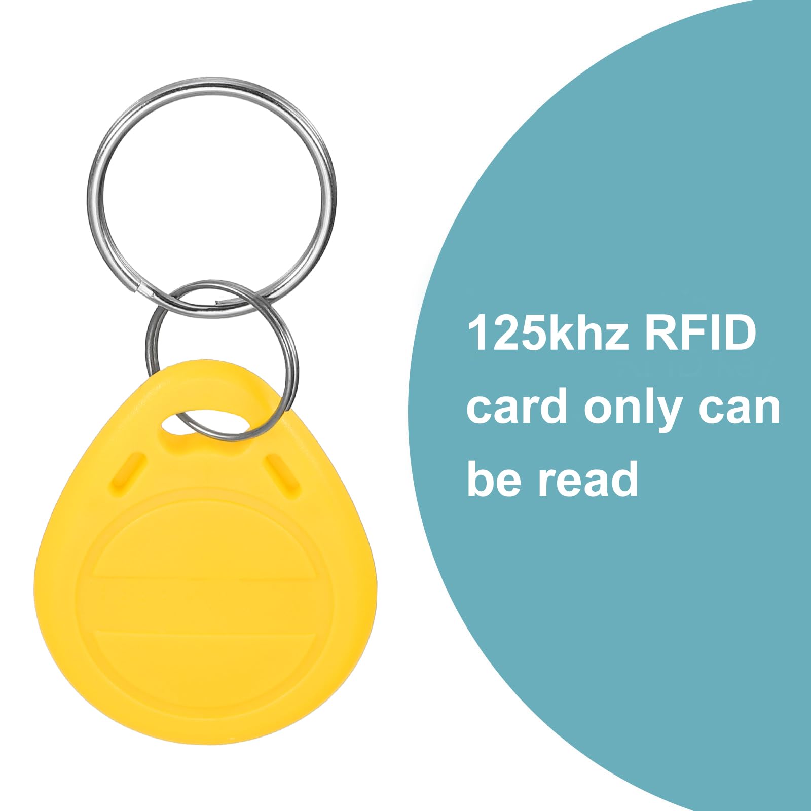 Sourcing Map Electronics Badge RFID 125KHz 5200 Jaune x12 Copiable