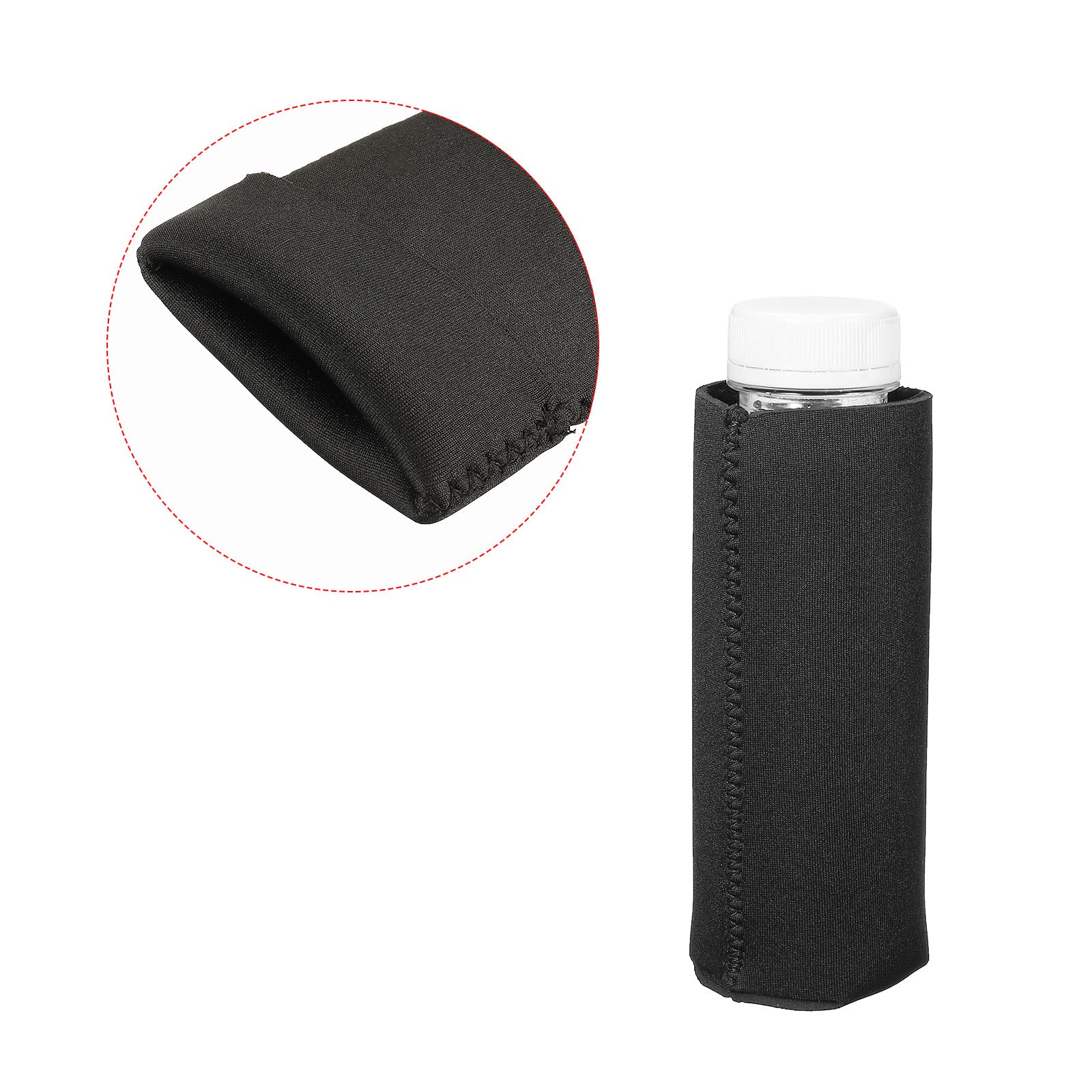 sourcing map Manchon Canette Néoprène Pliable Noir 6 Pièces