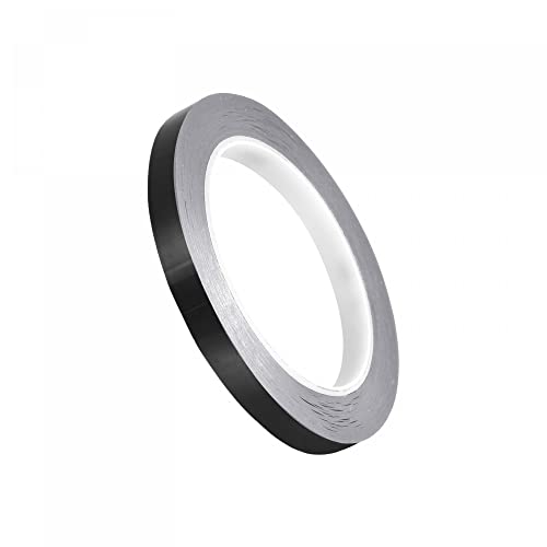 Sourcing Map ruban adhésif carrelage noir 8mm x 50m étanche