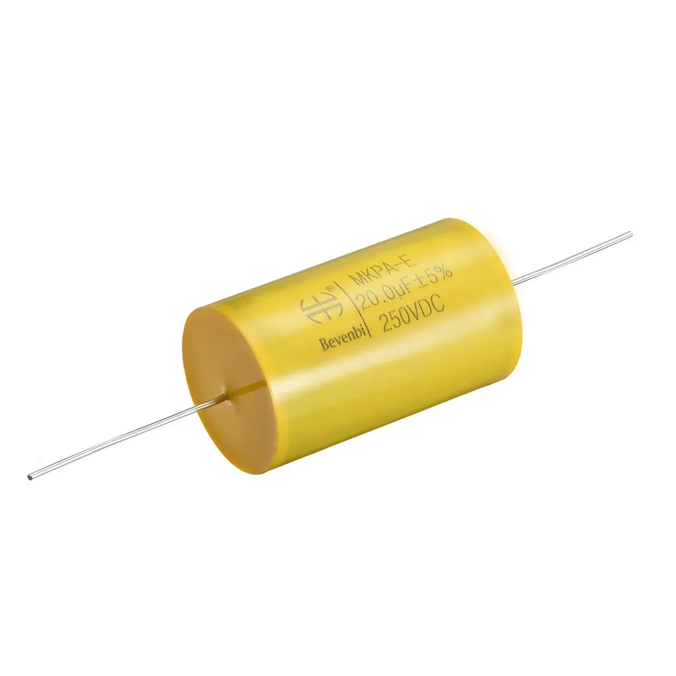 sourcing map Industrial condensateur film 20uF 250V axial 1pc