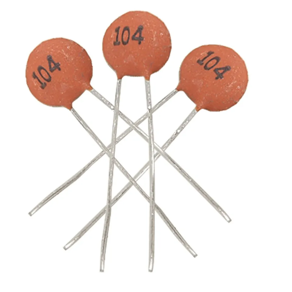 sourcing map Industrial condensateur céramique disque 0.1uF 50V lot 100