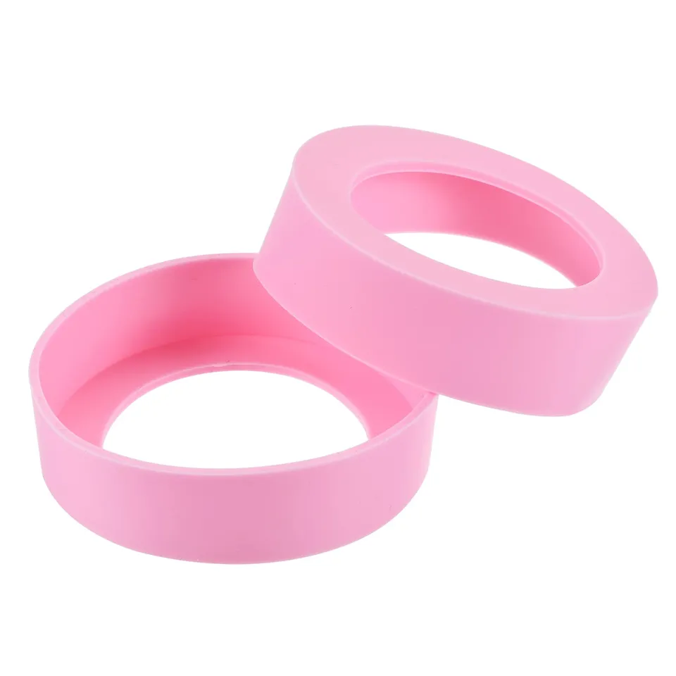 Sourcing Map Home Protège-bouteille Silicone 62mm Rose Lot 2