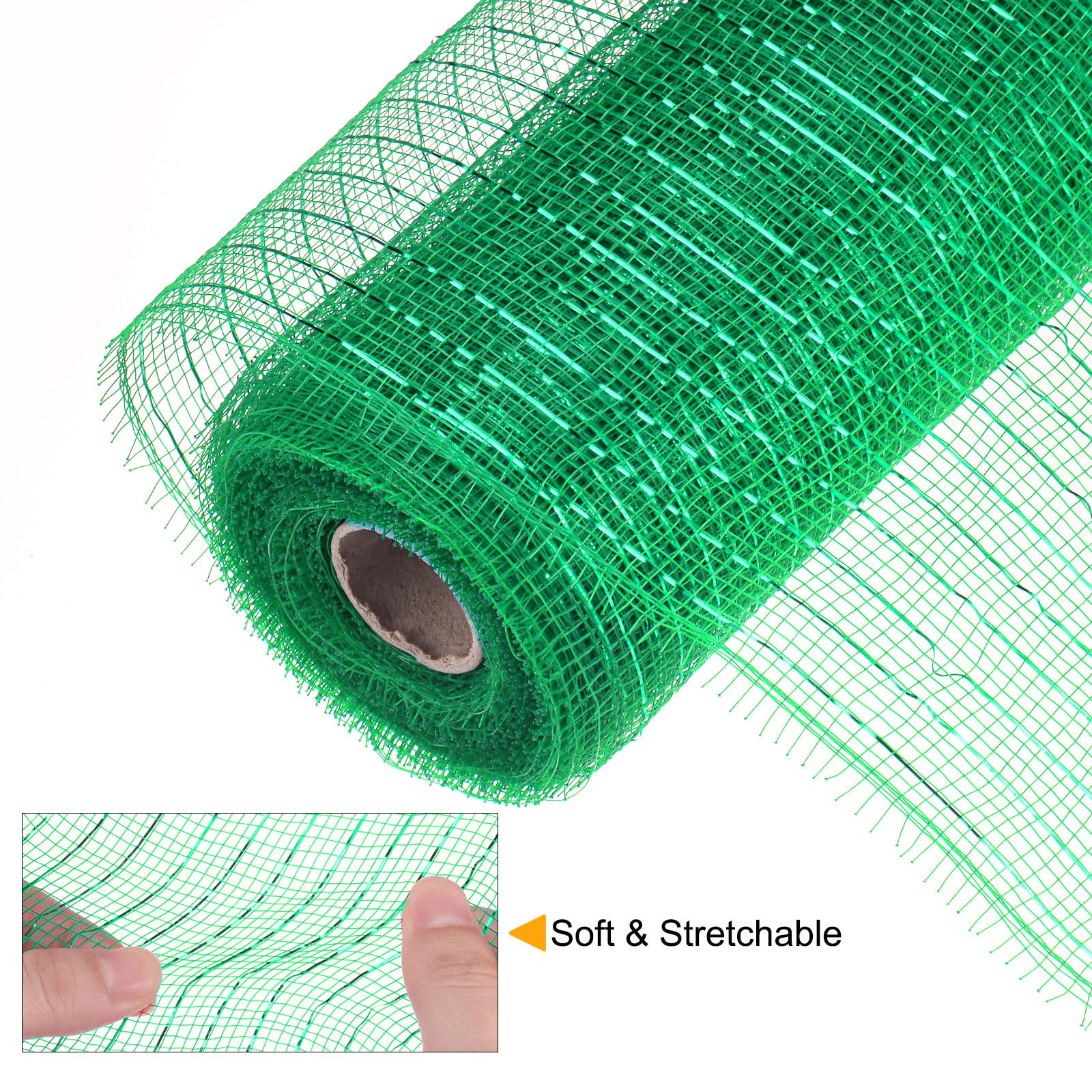 sourcing map Home & Garden maille 10 pouces x 10 yards vert foncé 1 rouleau