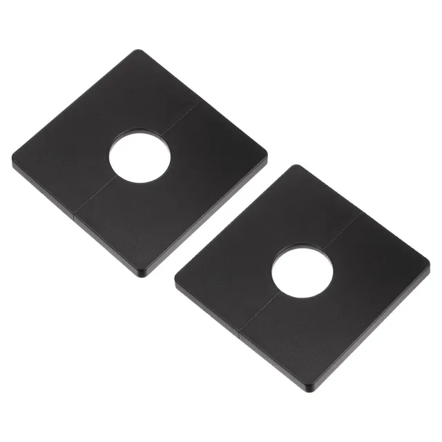 Sourcingmap Cache-tuyau ABS 85mm noir 28mm lot de 2 adhésif