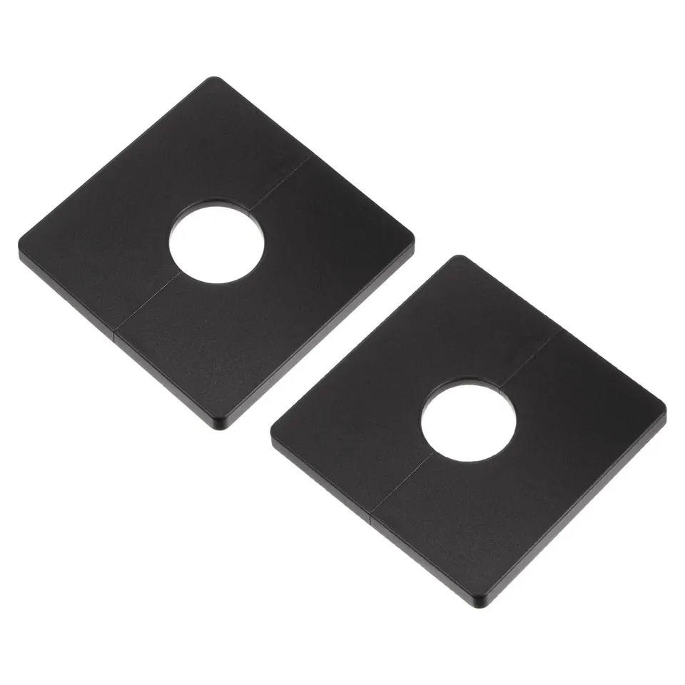 Sourcingmap Cache-tuyau ABS 85mm noir 28mm lot de 2 adhésif