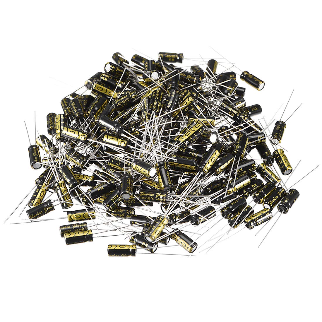 sourcing map 1uF 50V condensateur 200 pcs 5x11mm 105°C