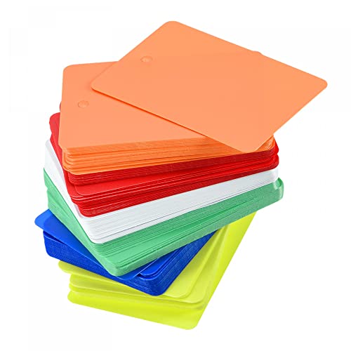 Sourcingmap Étiquettes Plastique PVC 40x60mm 6 Couleurs 150Pcs