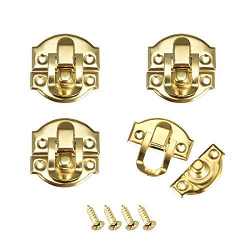 SOURCINGMAP Loquet boîte bijoux doré rétro 29mm lot de 4
