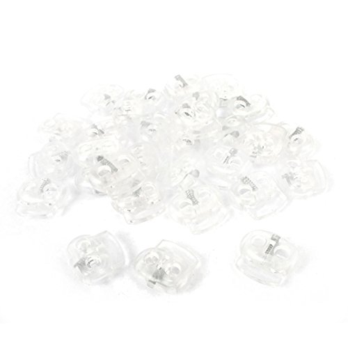 Sourcing Map Arrêt de cordon plastique 4,5 mm x30