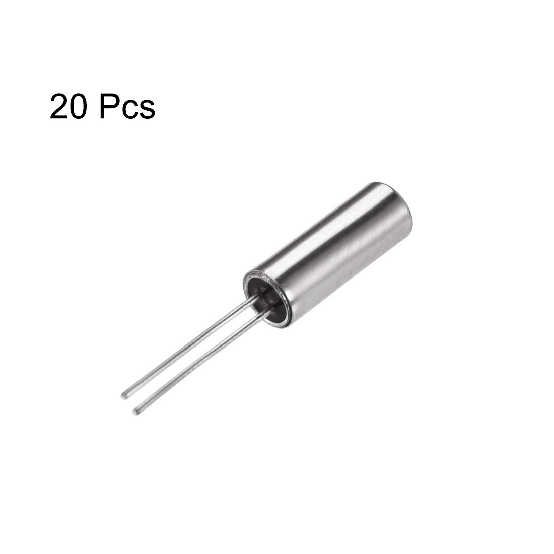 sourcing map Oscillateur Quartz 32.768KHz 20Pcs DIP cylindrique