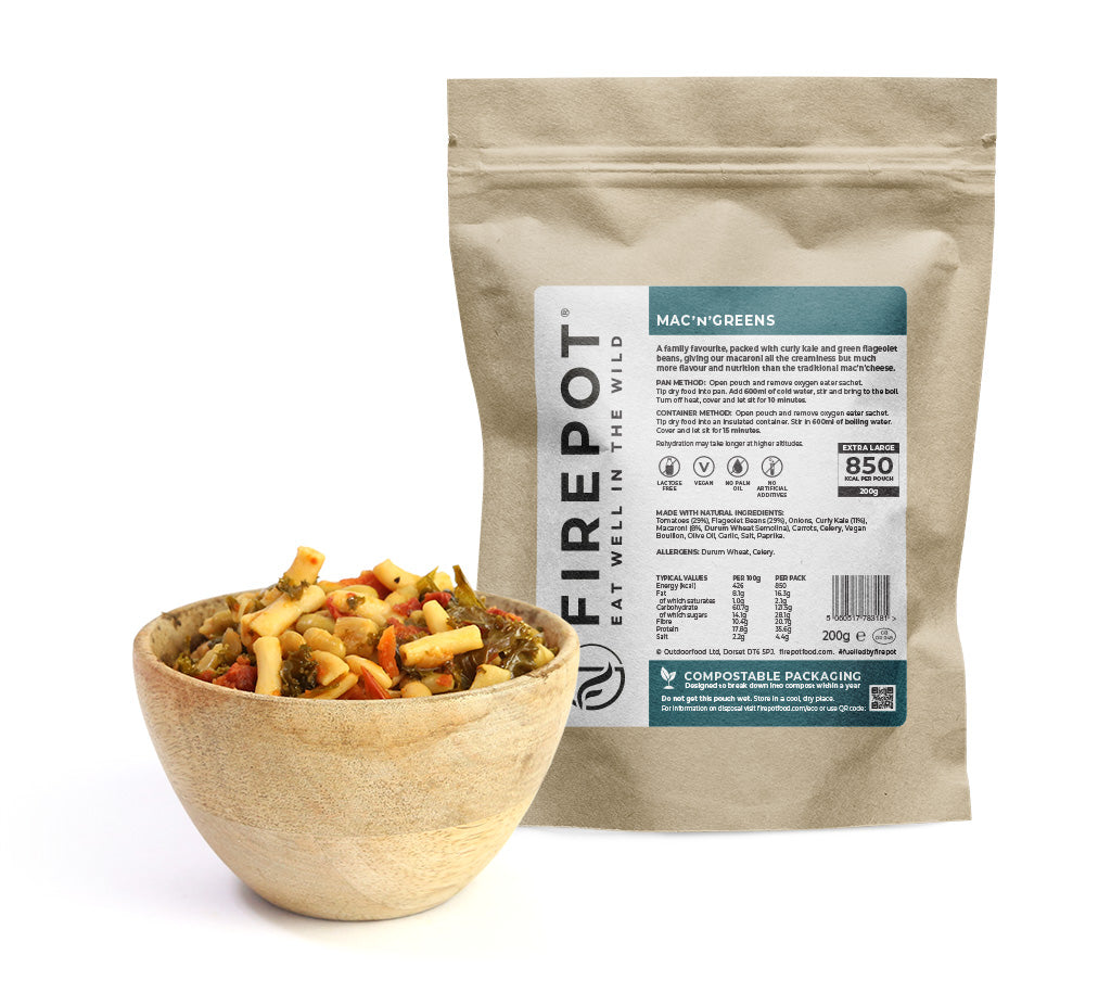 Firepot repas compostable plat lyophilisé Tuscan Stew régulier