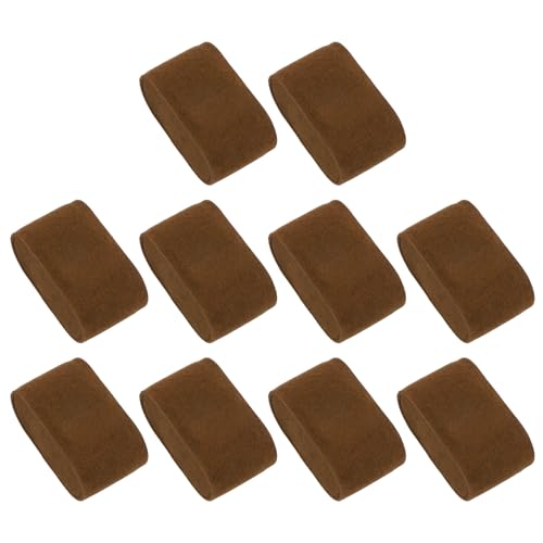 Sourcing Map Lot 10 coussins montre flanelle café 76mm