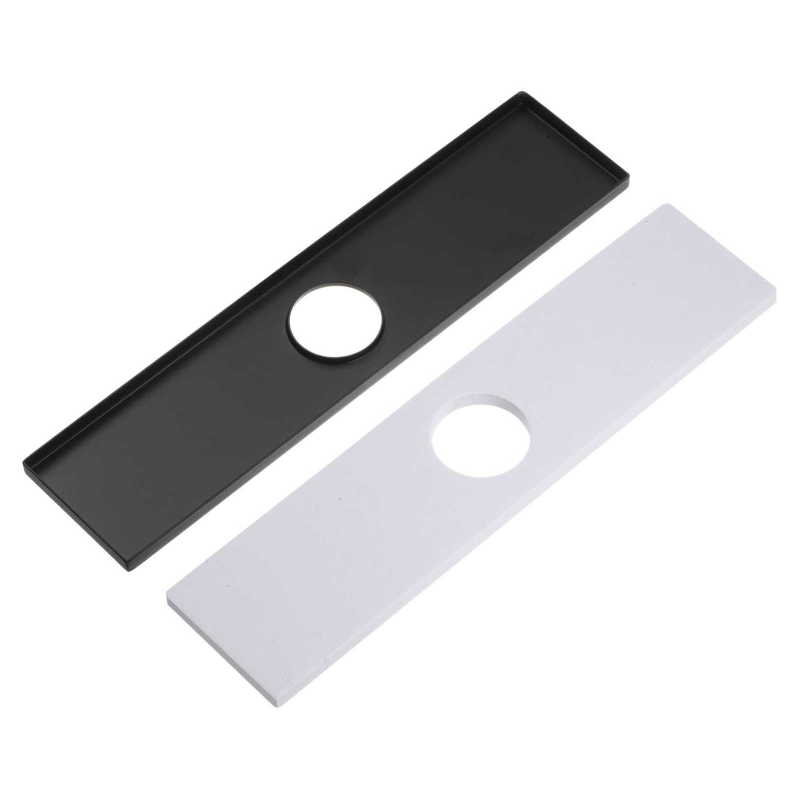 Sourcingmap cache trou évier noir brossé 25,4 cm