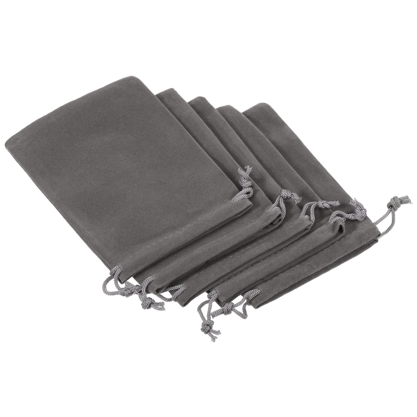 sourcing map pochette microfibre grise 14x10cm lot 10 lunettes