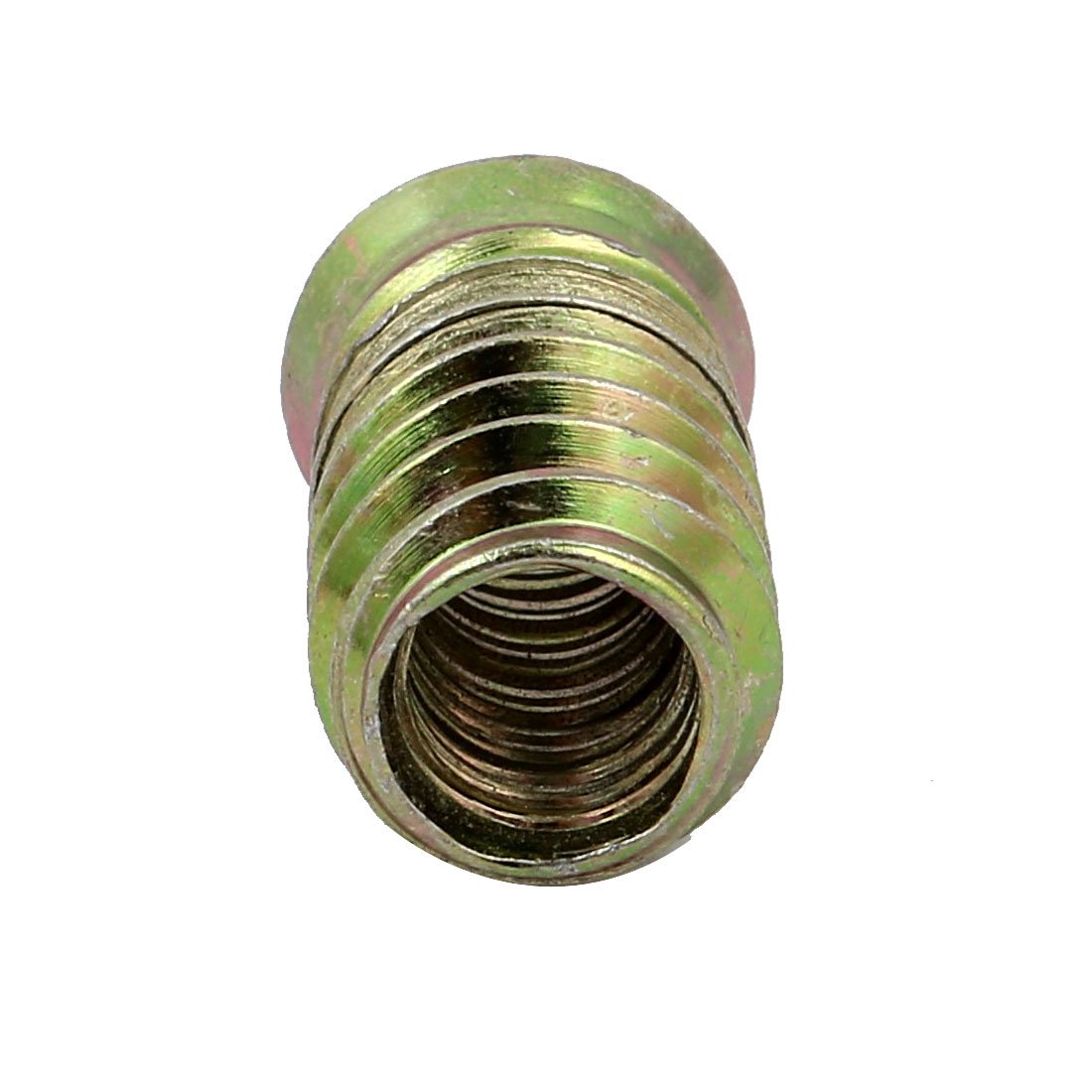 Sourcing Map M10x30mm écrou insert bois zingué lot 10
