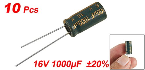 Sourcing Map Condensateur alu 1000µF 16V lot de 10