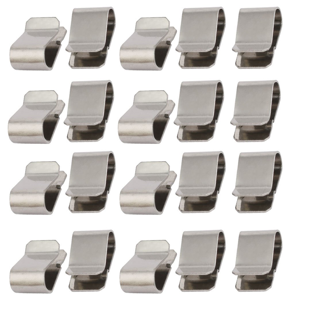Sourcing Map Home Clip U Ressort Inox 21,4x12mm 20pcs