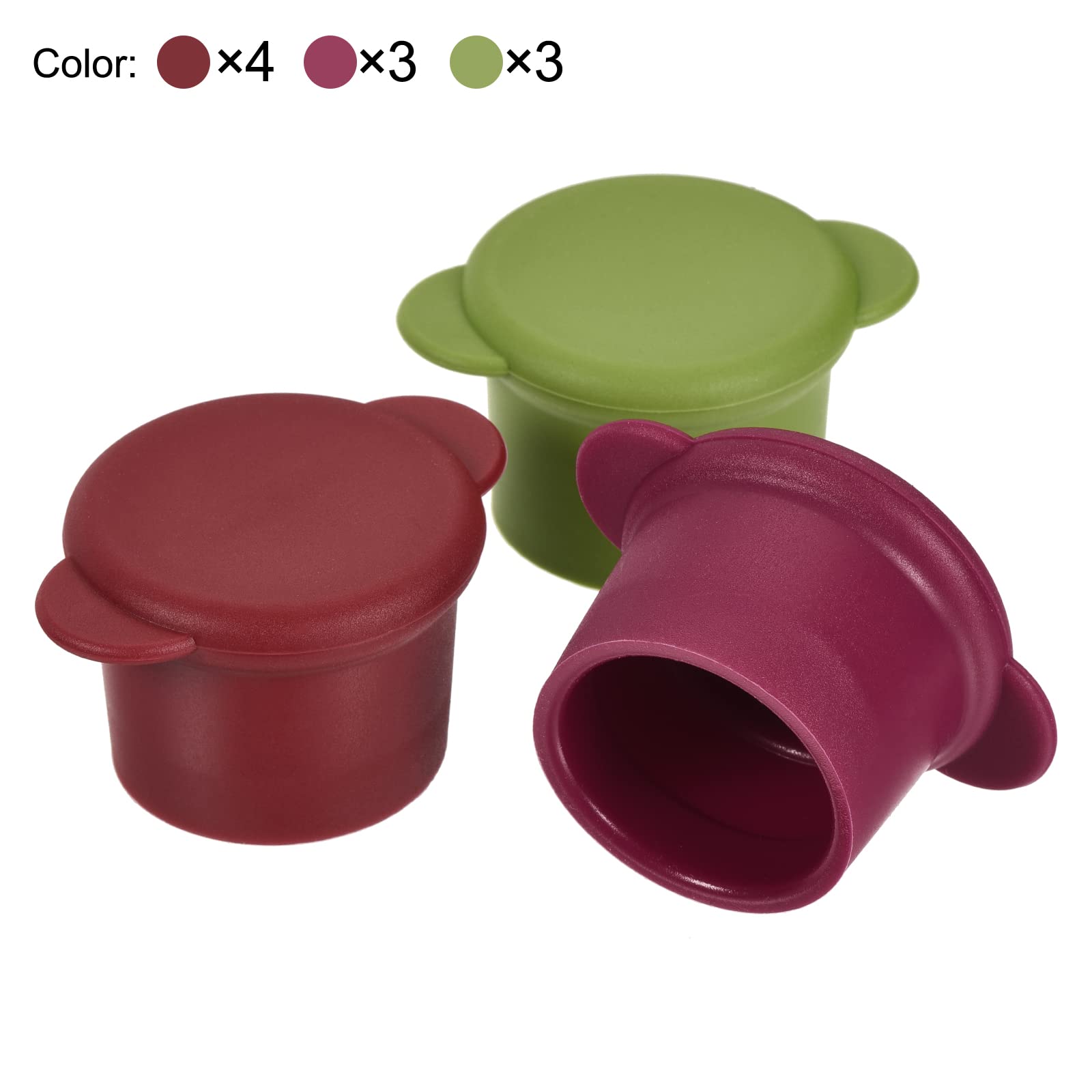 Sourcing map bouchon bouteille silicone 27mm lot 10 multicolore