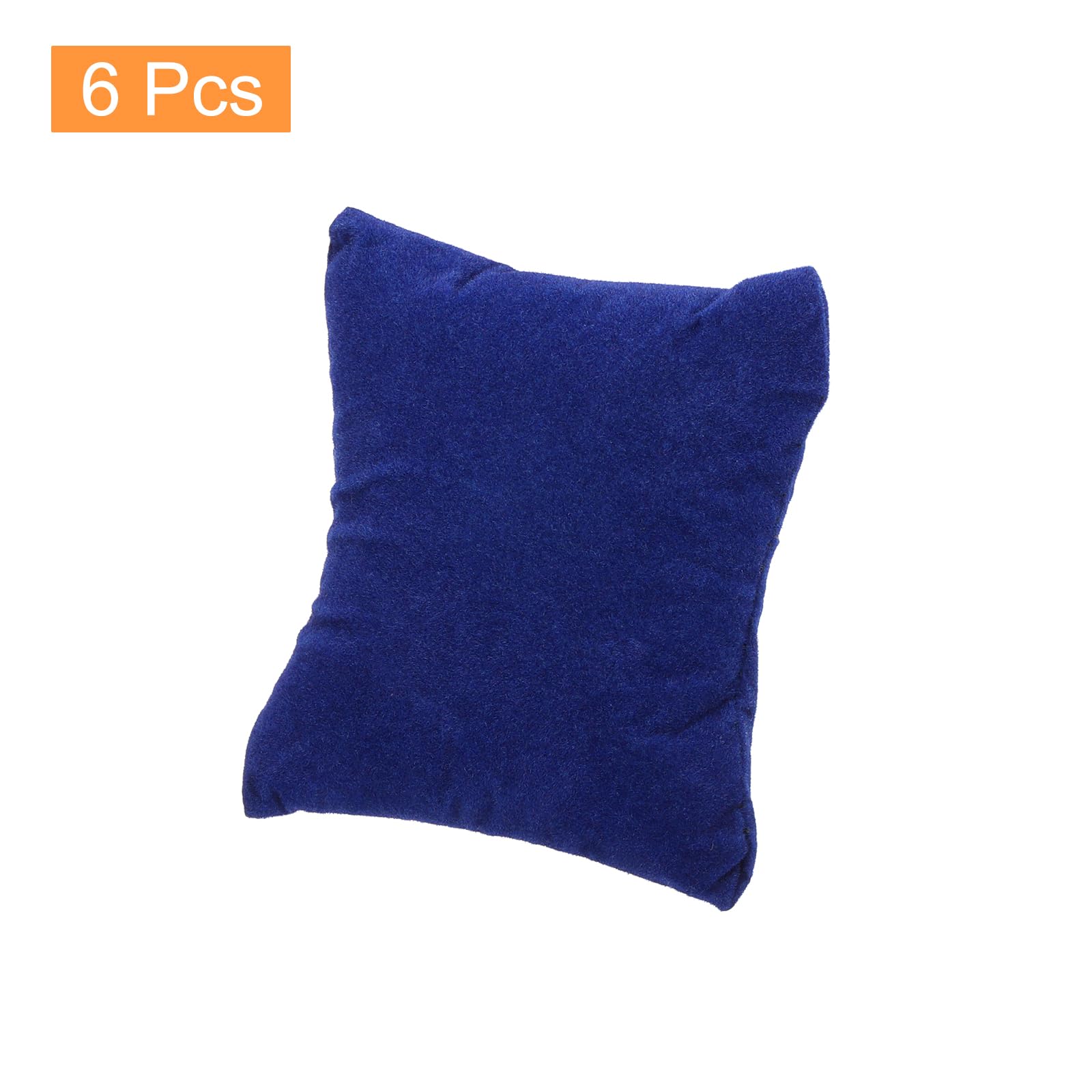 Sourcing Map Lot 6 coussins montre flanelle bleu 85mm
